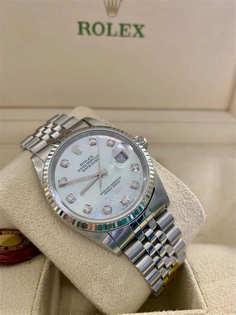 rolex lady datejust madreperla diamanti